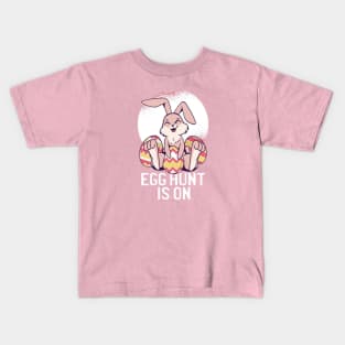 Easter Bunny Spring Gnome Easter Egg Hunting And Basket Gift Kids T-Shirt